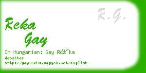 reka gay business card